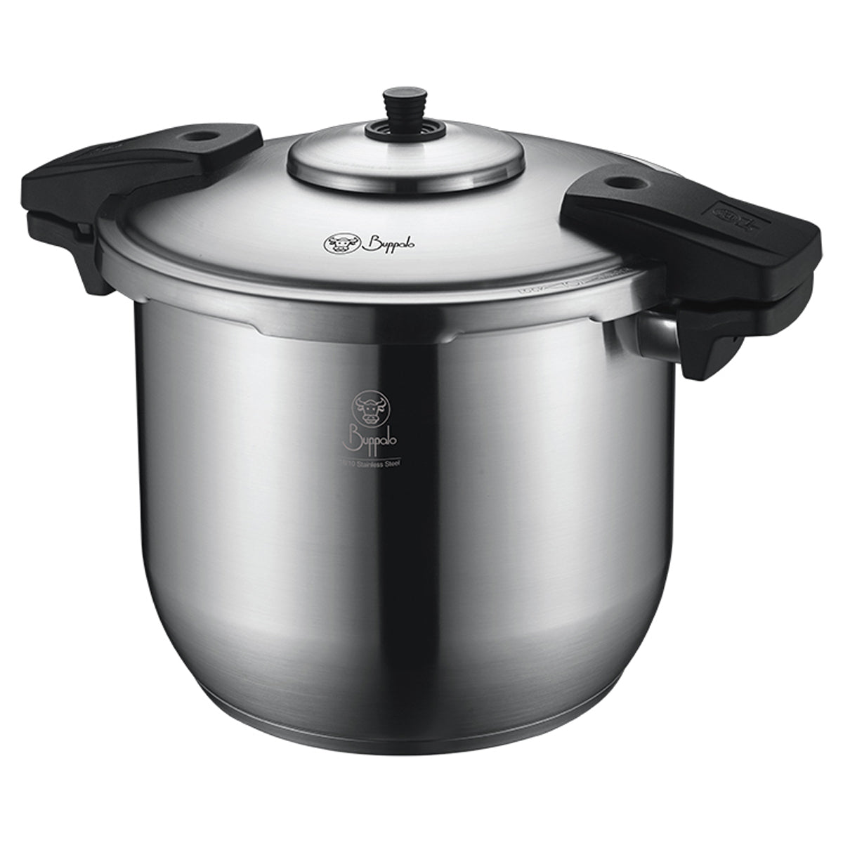 Buffalo 24CM/4L+8L Dual Handle High-Speed Pressure Cooker Set - Perfect for Fast Cooking, Meal Prep & Large Family Dinners