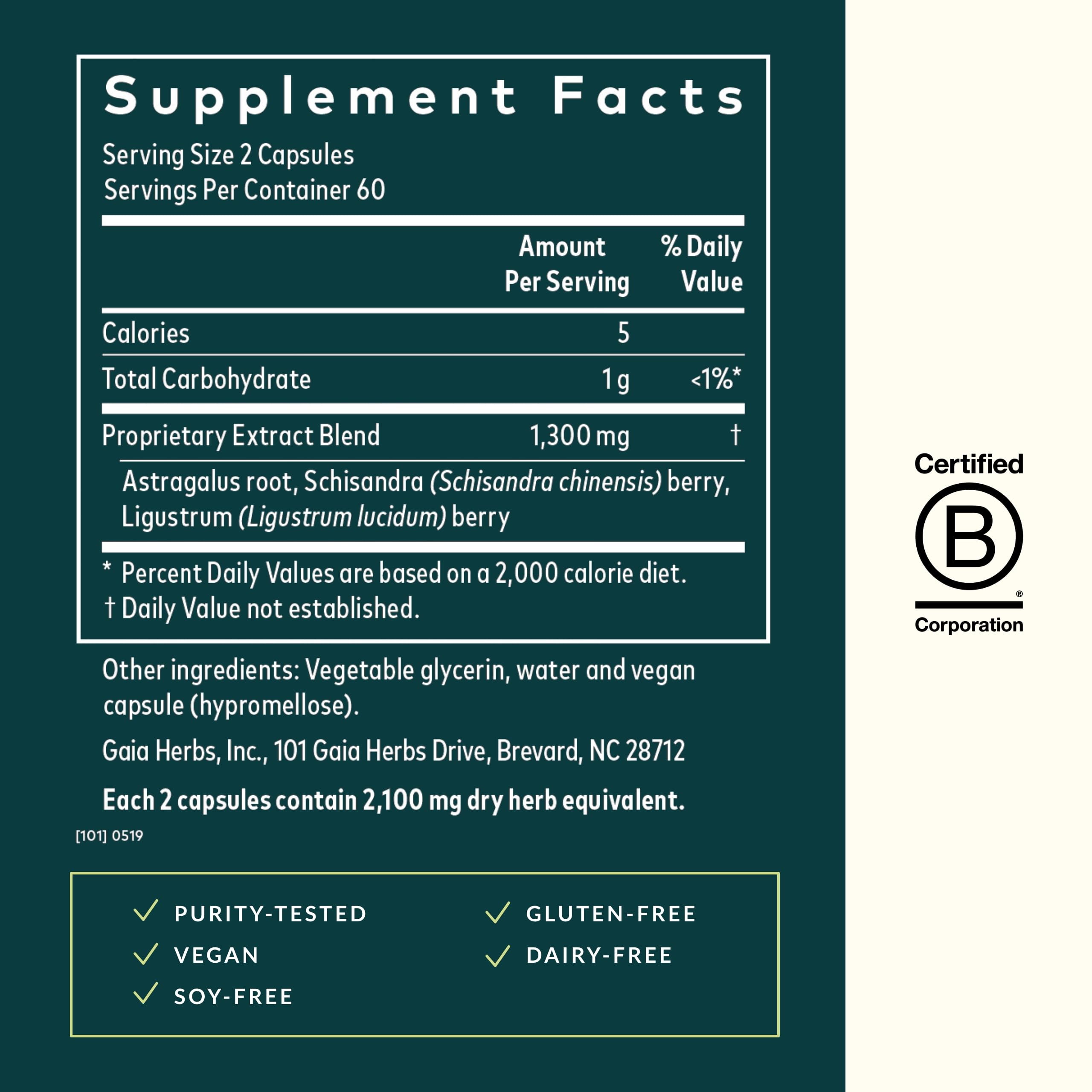 Gaia Herbs Astragalus Supreme - Immune & Antioxidant Support Supplement with Astragalus Root, Schisandra Berry & Ligustrum - 120 Vegan Liquid Phyto-Capsules (30-Day Supply) - Boost Immunity & Energy for Busy Professionals & Active Lifestyles