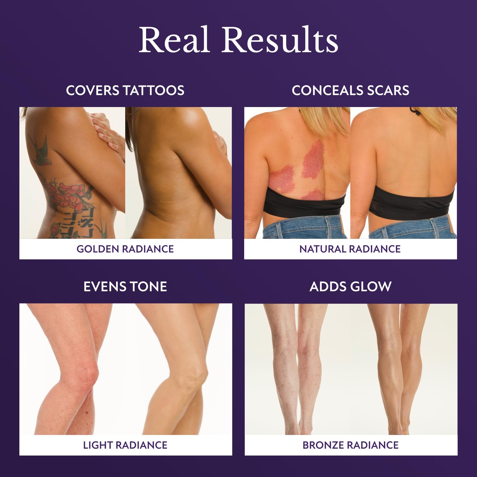 Westmore Beauty Body Coverage Perfector & Blur Brush - Waterproof Leg & Body Makeup for Tattoo Cover - 7oz Warm Radiance - Full Body Kabuki Brush for Flawless Skin - Perfect for Weddings, Photos & Everyday Wear