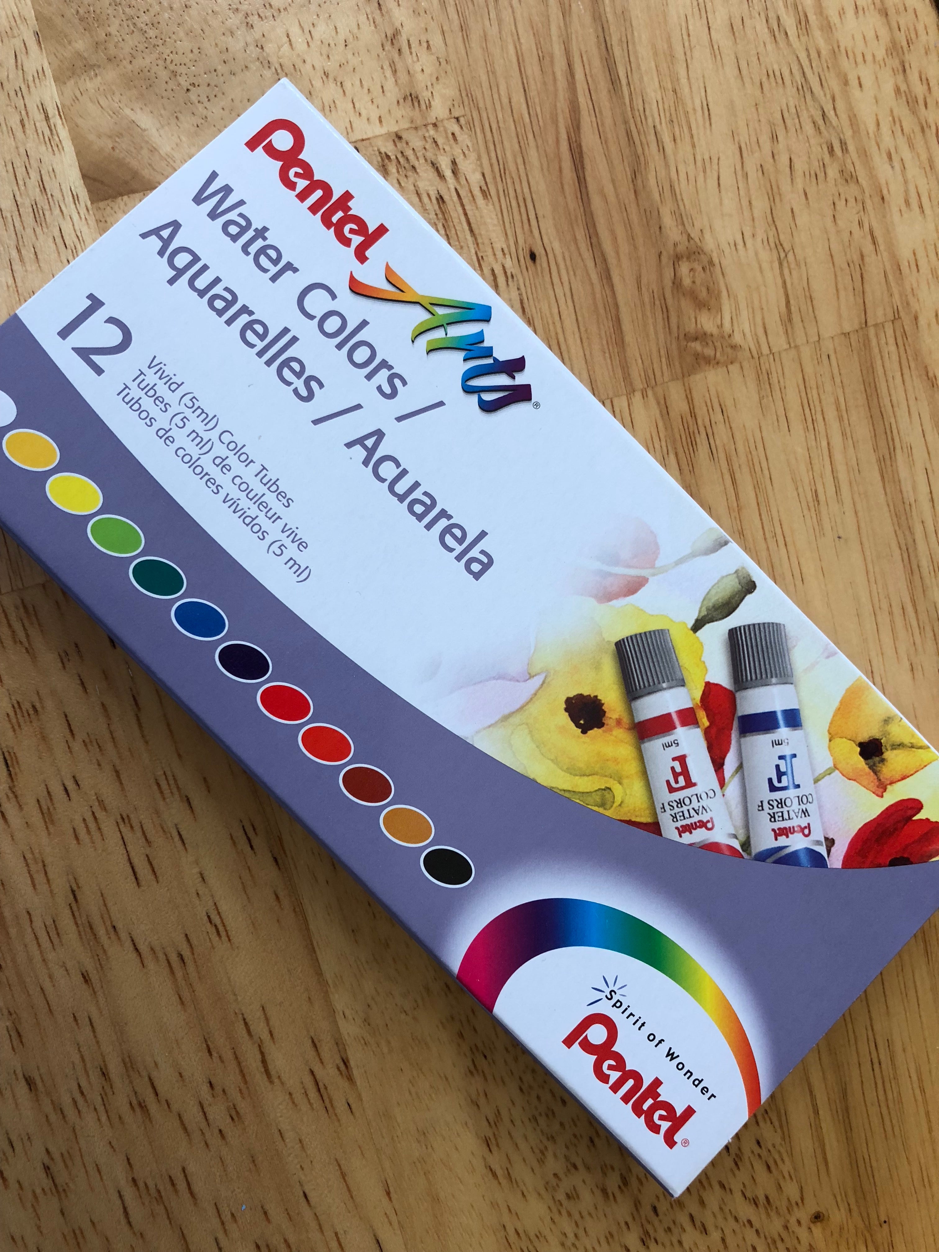 Pentel Arts Watercolor Tubes - Professional Artist Grade Watercolor Paint Set for Canvas Painting, Sketching & DIY Art Projects