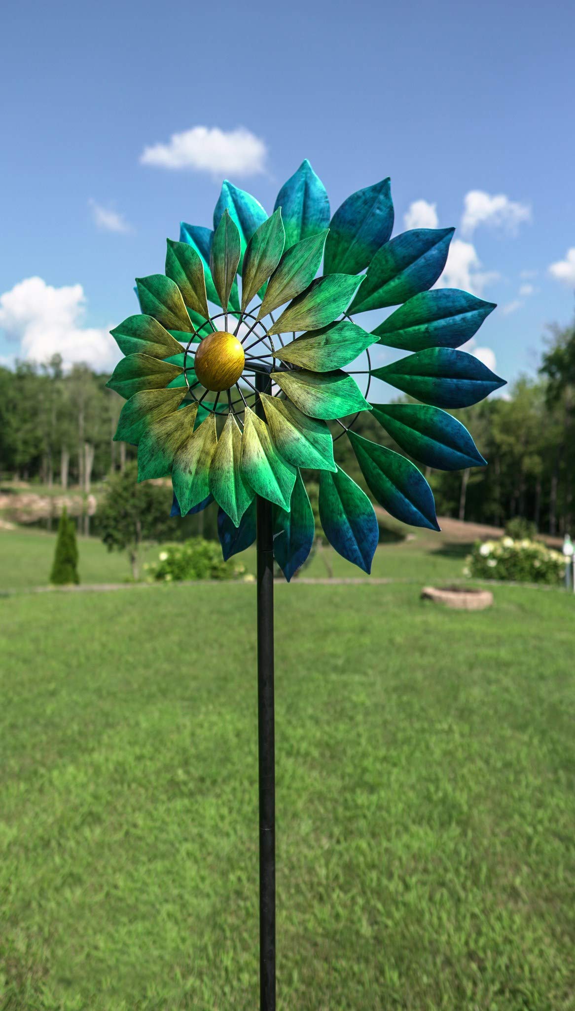 Marshall Monterey Wind Spinner - Colorful Outdoor Garden Decor for Yard, Patio, and Lawn | Perfect for Relaxing in Your Backyard or Adding a Decorative Touch to Your Garden