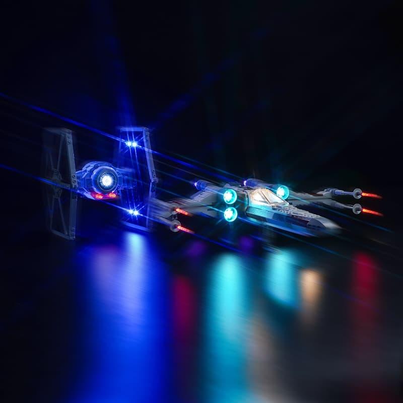 LEGO Star Wars TIE Fighter & X Wing Mash Up 75393 Light Kit - DIY Building Blocks Lighting Set for Display & Collection | Perfect for Home Decoration, Gift Giving & Star Wars Fans