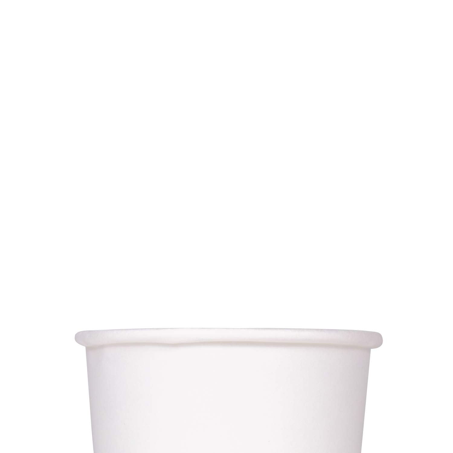 Premium 4oz (1000 ct) White Paper Ice Cream Cups - Ideal for Hot & Cold Foods, Gelato, Yogurt, and Snacks - Perfect for Parties, Dessert Shops, and Catering (C-KDP4W)