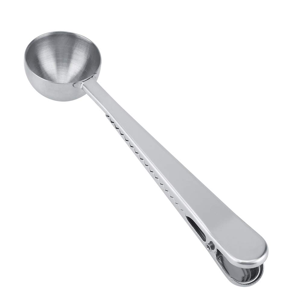 Premium Stainless Steel Measuring Scoop with Long Handle - Perfect for Coffee, Protein Powder, Instant Drinks & Baking Ingredients | Ideal for Kitchen, Camping & Travel Use