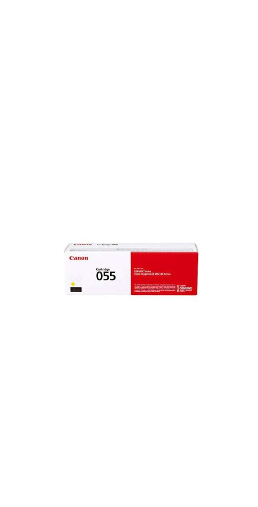 3013C001AA CRG 055 Yellow Toner Cartridge - High Yield 2100 Pages | Compatible with [Printer Models] | Perfect for Office Printing & Bulk Document Production