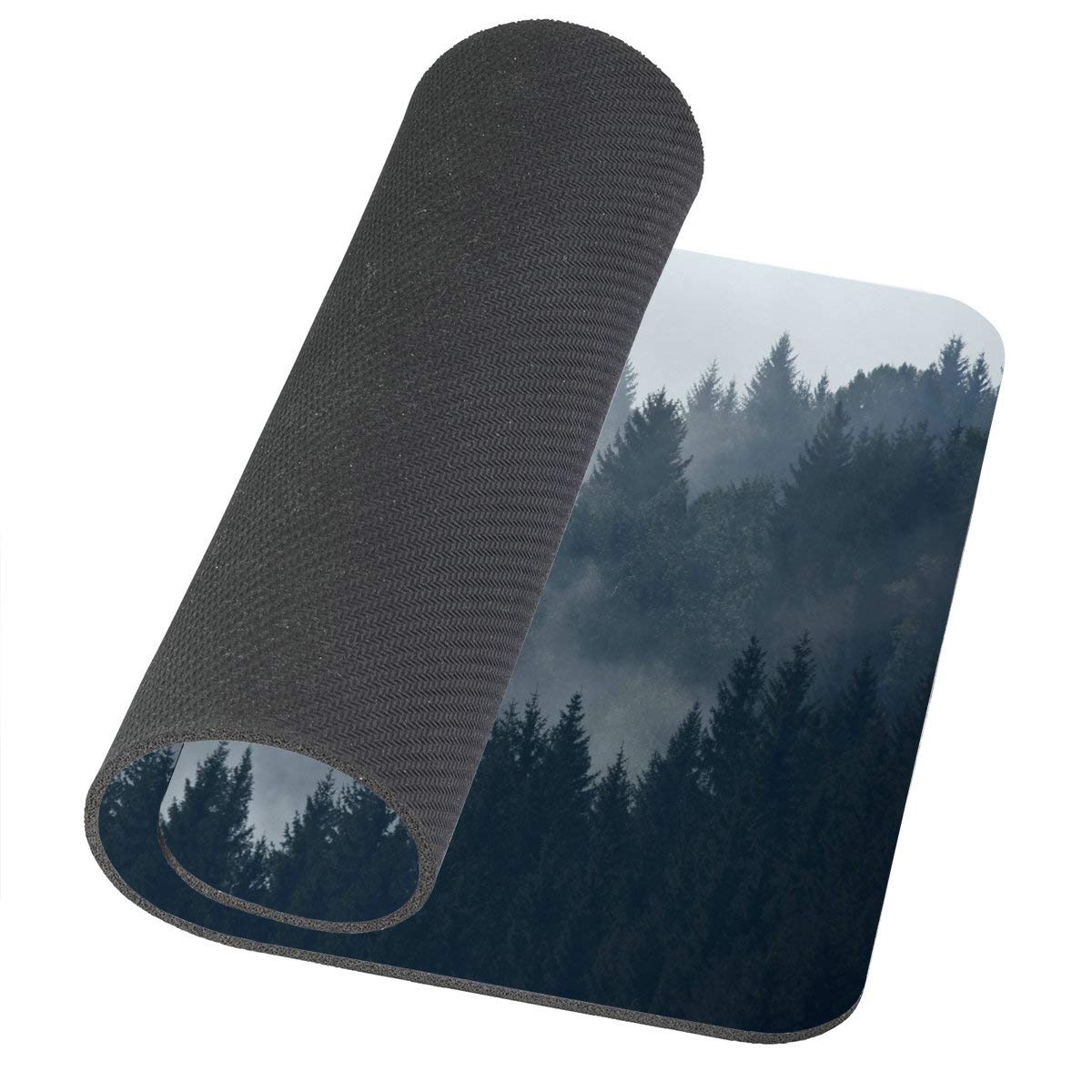 Premium Mouse Pad with Hazy Woods Print - Non-Slip Office Desk Mat for Computers, Gaming & Work - Ergonomic Mousepad for Home & Office Use - Perfect Gift for Professionals & Gamers
