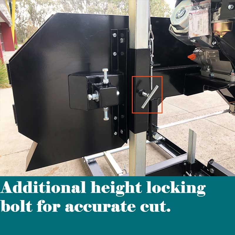 Forestwest 22-Inch Portable Wood Sawmill with 10HP Gas Engine - BM11125 for DIY Lumber Cutting, Woodworking Projects & Home Construction