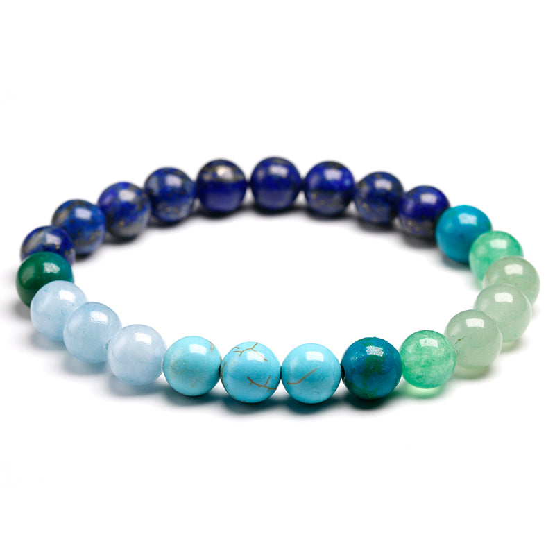 Natural Stone 8MM Lapis Lazuli Jewelry Set - 108 Beads Necklace & Bracelet for Meditation, Chakra Healing & Spiritual Energy (Perfect for Yoga, Reiki & Gift Giving)