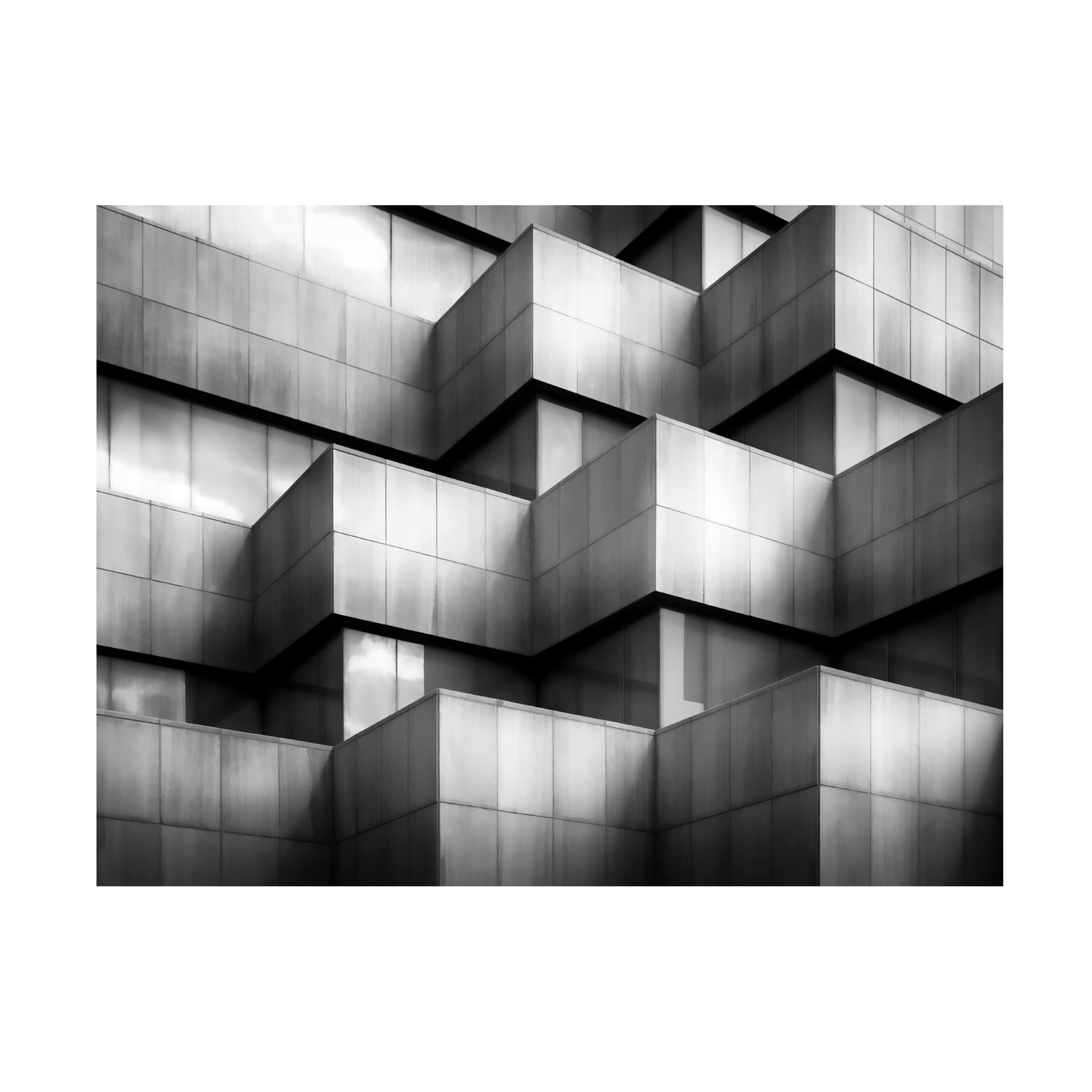 Gary E. Karcz Geometric Studies Canvas Art Print - Modern Abstract Wall Decor for Living Room, Bedroom & Office | Trademark Fine Art Collection