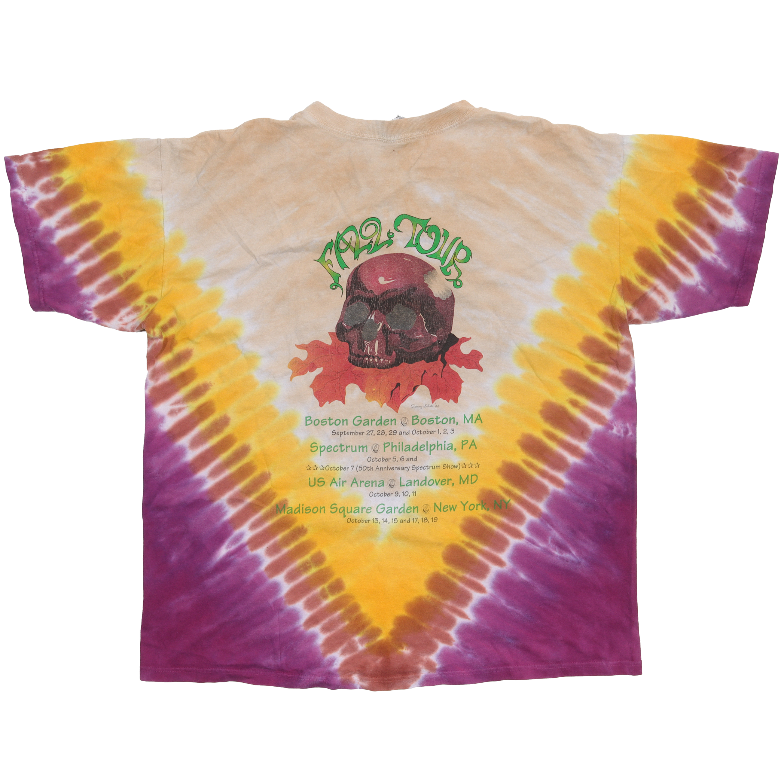 Vintage 1994 Grateful Dead Band Tour T-Shirt - Classic Rock Music Merchandise for Concerts & Casual Wear