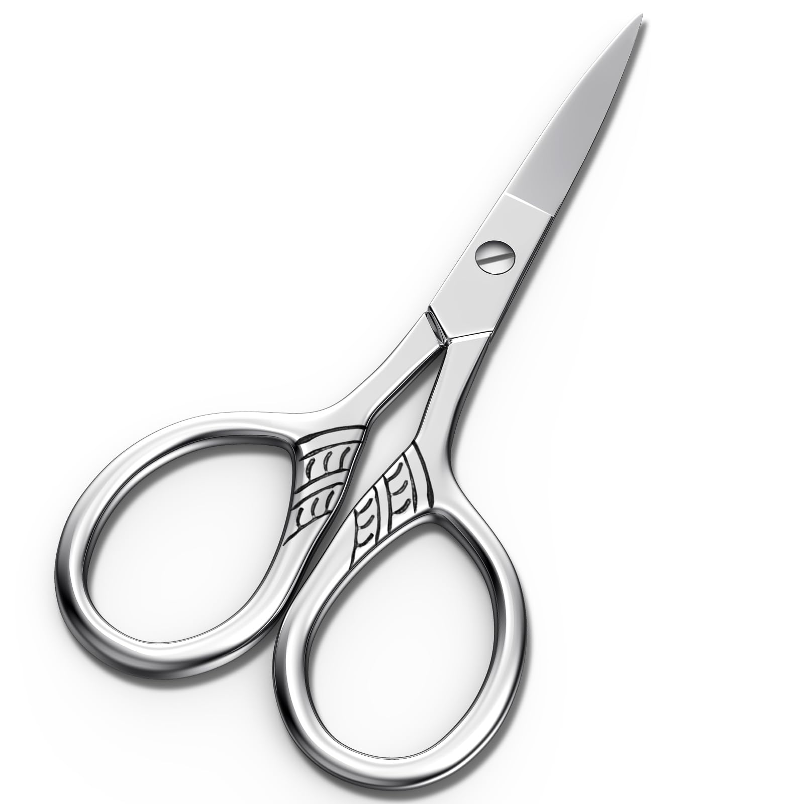 Professional Grooming Scissors Set - Precision Small Scissors for Eyebrows, Nose Hair, Eyelashes & Mustache Trimming | Perfect for Home & Salon Grooming Kits