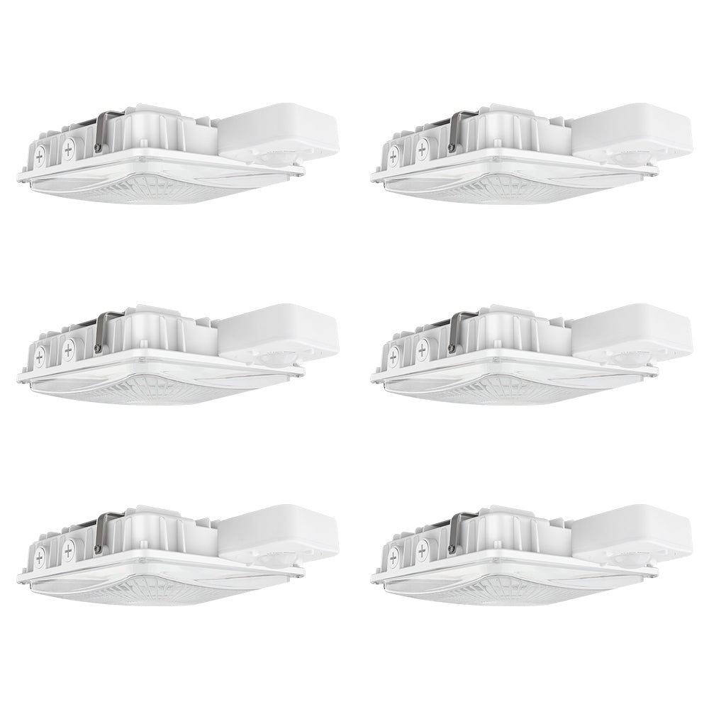 High-Efficiency LED Canopy Light - 63W/45W/30W Selectable, 5000K/4000K Color Temperature, 9,360 LM, Dimmable, 120-277V, 150W Equivalent - Perfect for Warehouses, Garages, and Outdoor Commercial Lighting