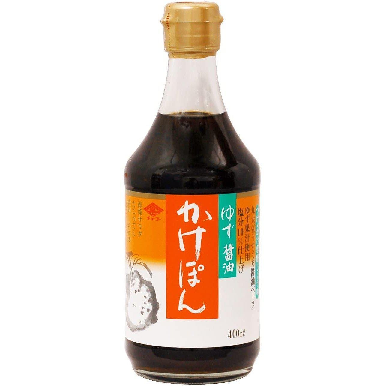 Choko Kakepon Yuzu Ponzu Sauce - Non-GMO Citrus Soy Seasoning (400ml) | Perfect for Sushi, Salads & Marinades