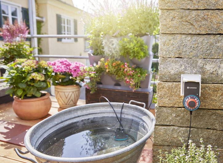Gardena NatureUp! Extension Set for Drip Irrigation System - Water Container for Garden, Lawn & Plant Watering - Perfect for Home, Greenhouse & Outdoor Use