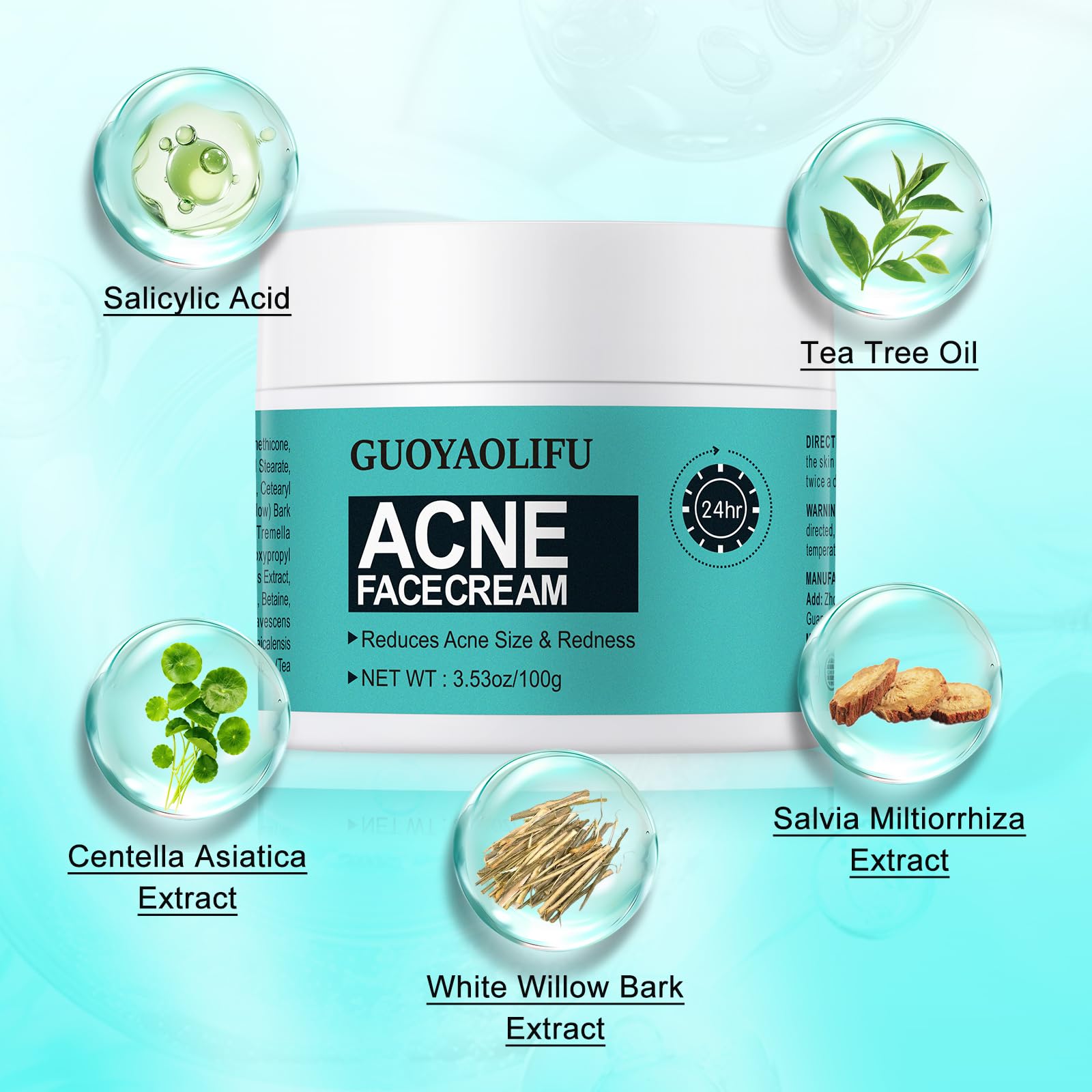 Best Acne Treatment Cream for Face, Back & Body - Pimple, Blemish & Blackhead Spot Remover with Natural Ingredients - Oil Control for Teens, Women & Men - Perfect for Daily Skincare & Breakout Prevention