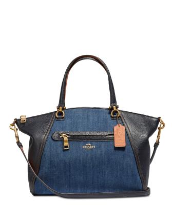 Coach Denim Prairie Satchel - Stylish Crossbody Handbag for Women | Perfect for Work, Travel & Everyday Use