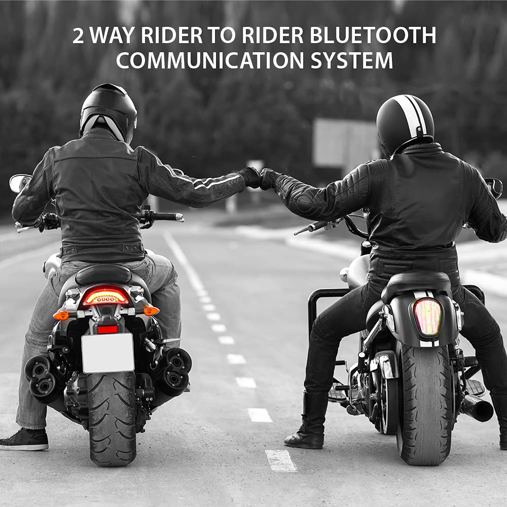 Cardo FREECOM 2 Plus Motorcycle Bluetooth Headset - 2-Way Communication System for Riders - Black (Single Pack) | Perfect for Group Rides, GPS Navigation & Hands-Free Calls