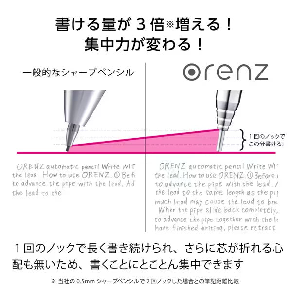 Pentel Orenz Clear Mechanical Pencil - 0.3mm/0.5mm/0.7mm Drafting & Writing - Transparent Barrel for Precision Work, School & Office Use