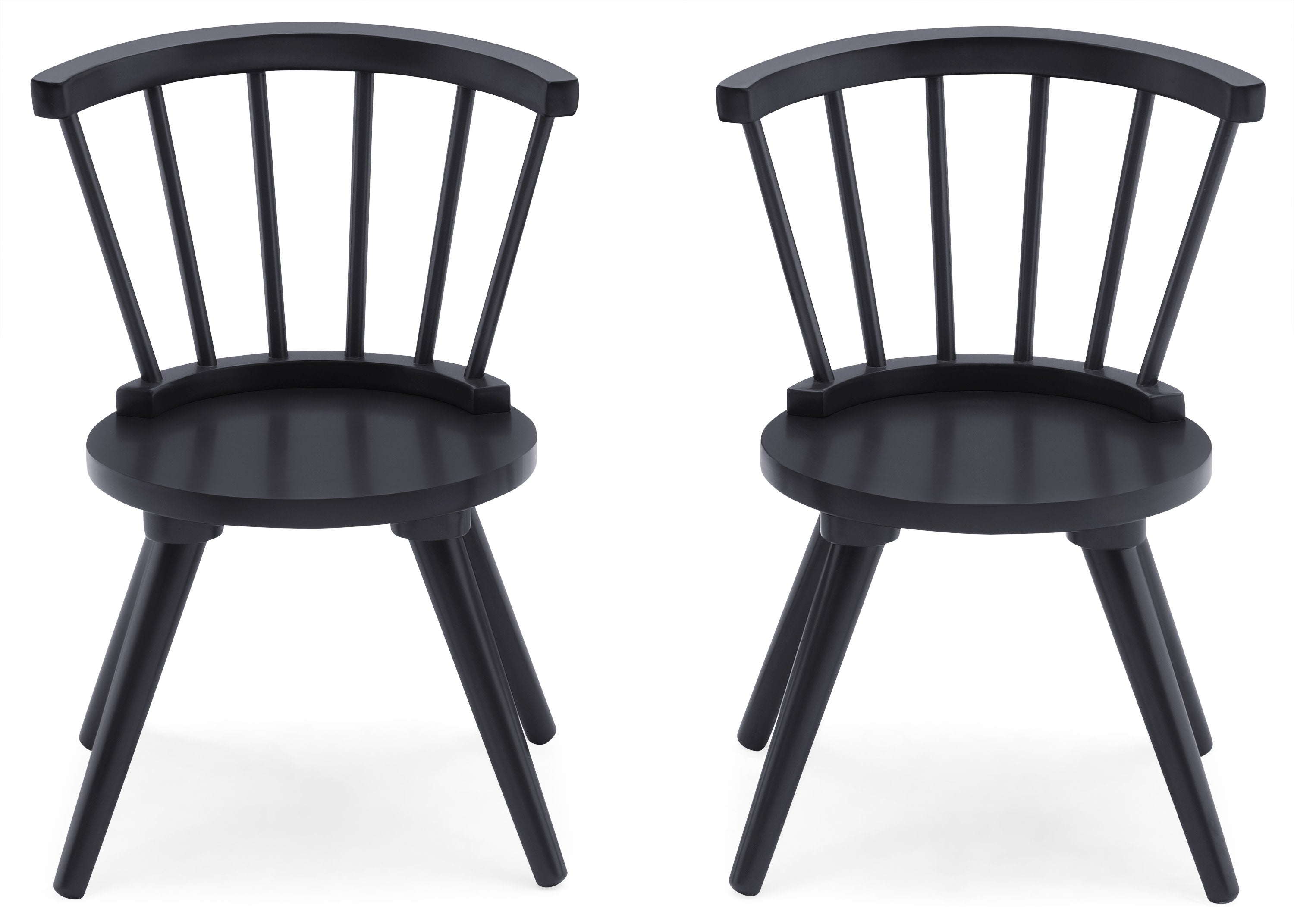 Windsor Dining Table and 2 Chairs Set - Solid Wood Kitchen Furniture for Small Spaces, Breakfast Nook, or Apartment Dining Area