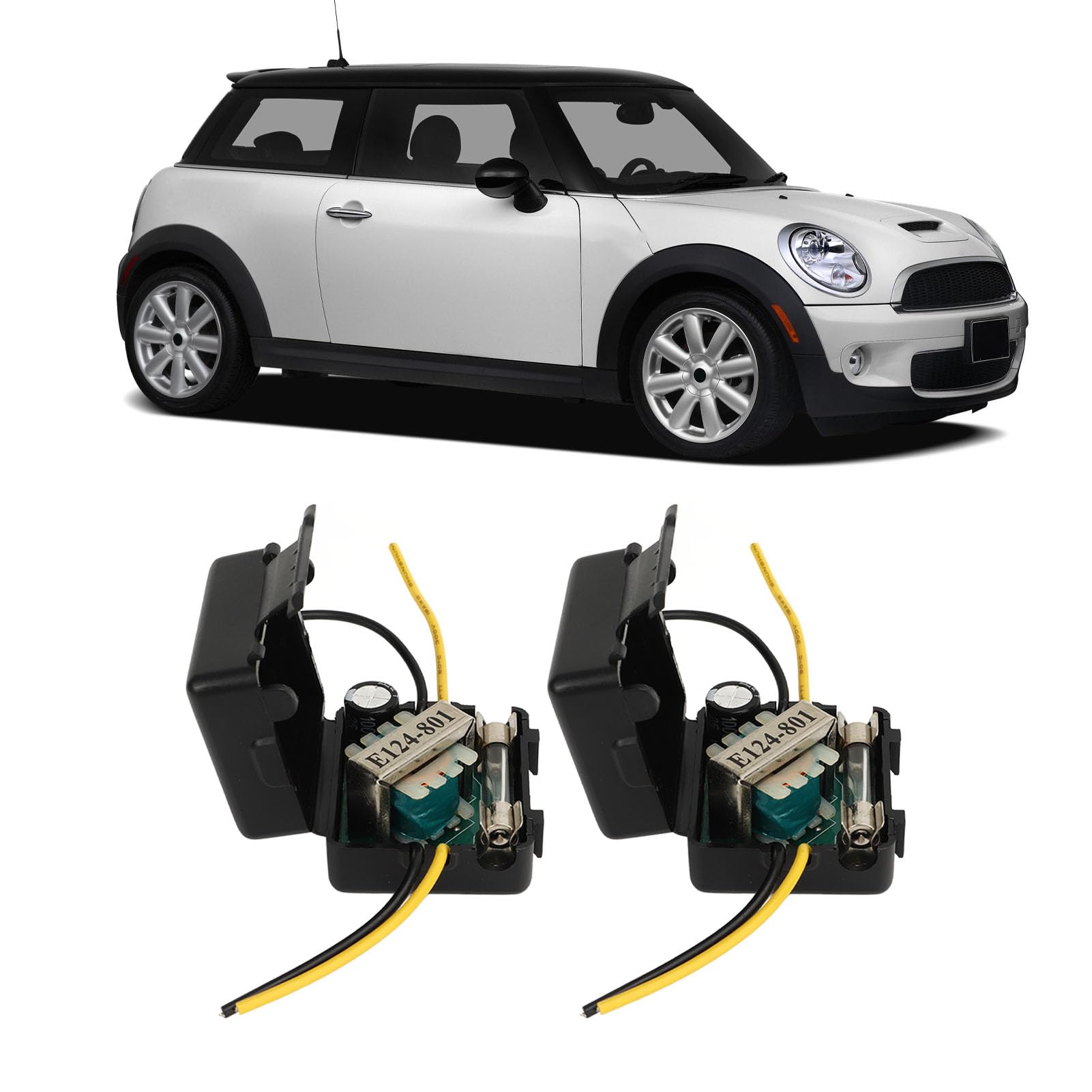 12V Stereo Power Supply Filter - 2 Pack Audio Noise Reduction Power Filter for Equalizers & Amplifiers - Improve Sound Quality for Home & Car Audio Systems