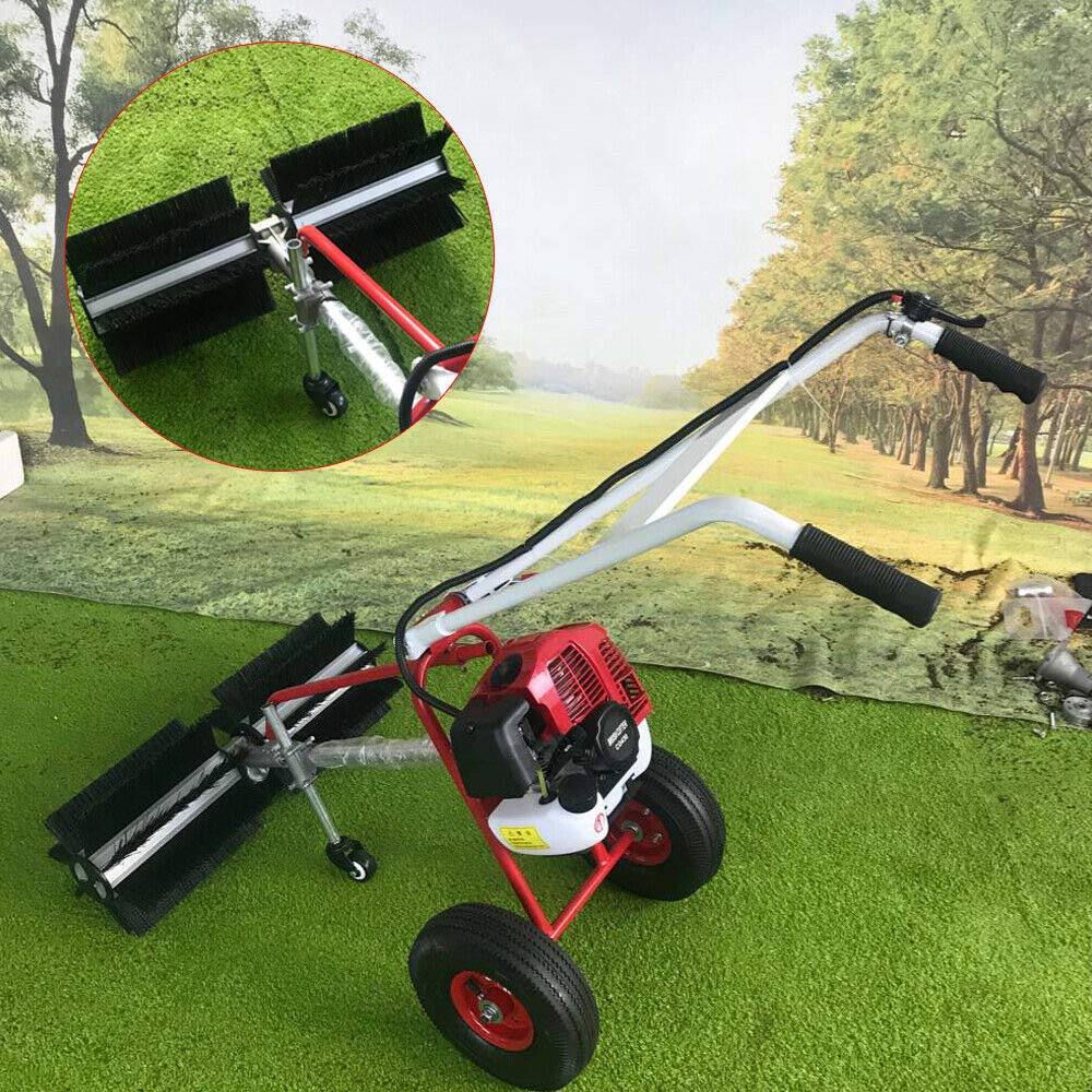 43CC Handheld Power Sweeper - 2-Stroke Lawn & Driveway Cleaning Machine for Outdoor Use
