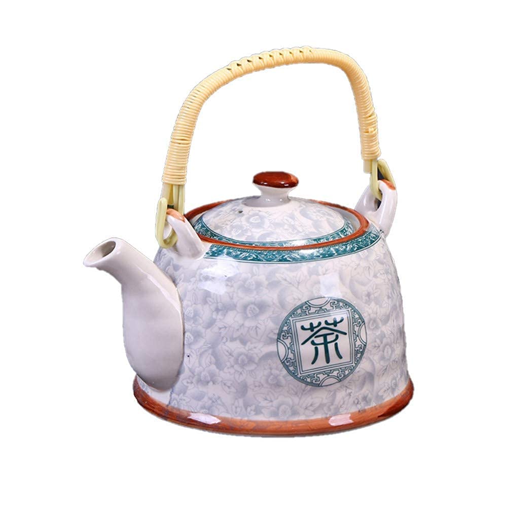 Premium Ceramic Tea Set - Large Blue and White Teapot with Teacups, Elegant Kettle Jug for Home, Restaurant & Hotel Use - Perfect for Afternoon Tea, Entertaining Guests & Chinese Tea Ceremonies