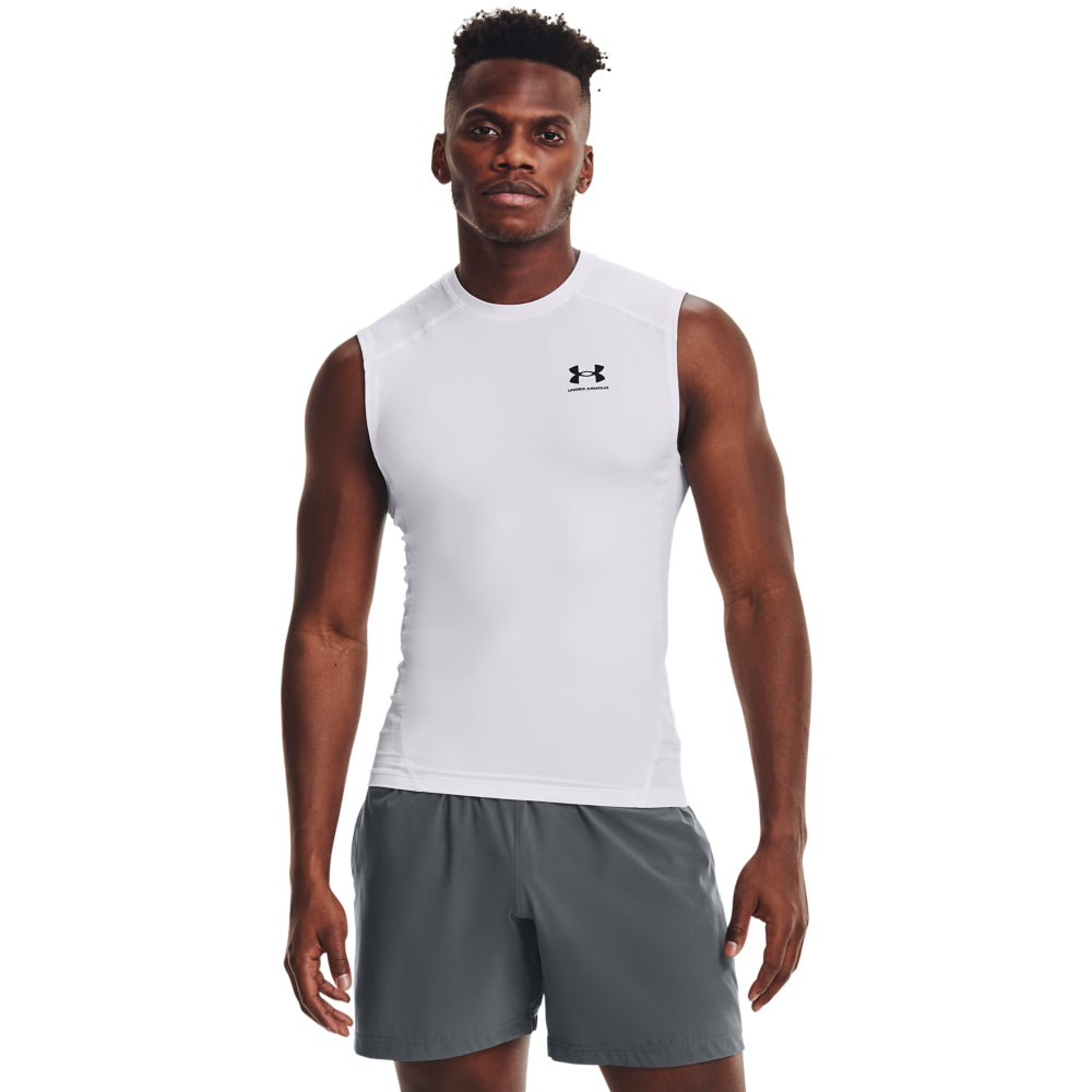 Men's Under Armour HeatGear® Armour Sleeveless Workout Shirt - Moisture Wicking, Breathable Athletic Tank Top for Gym, Running & Sports