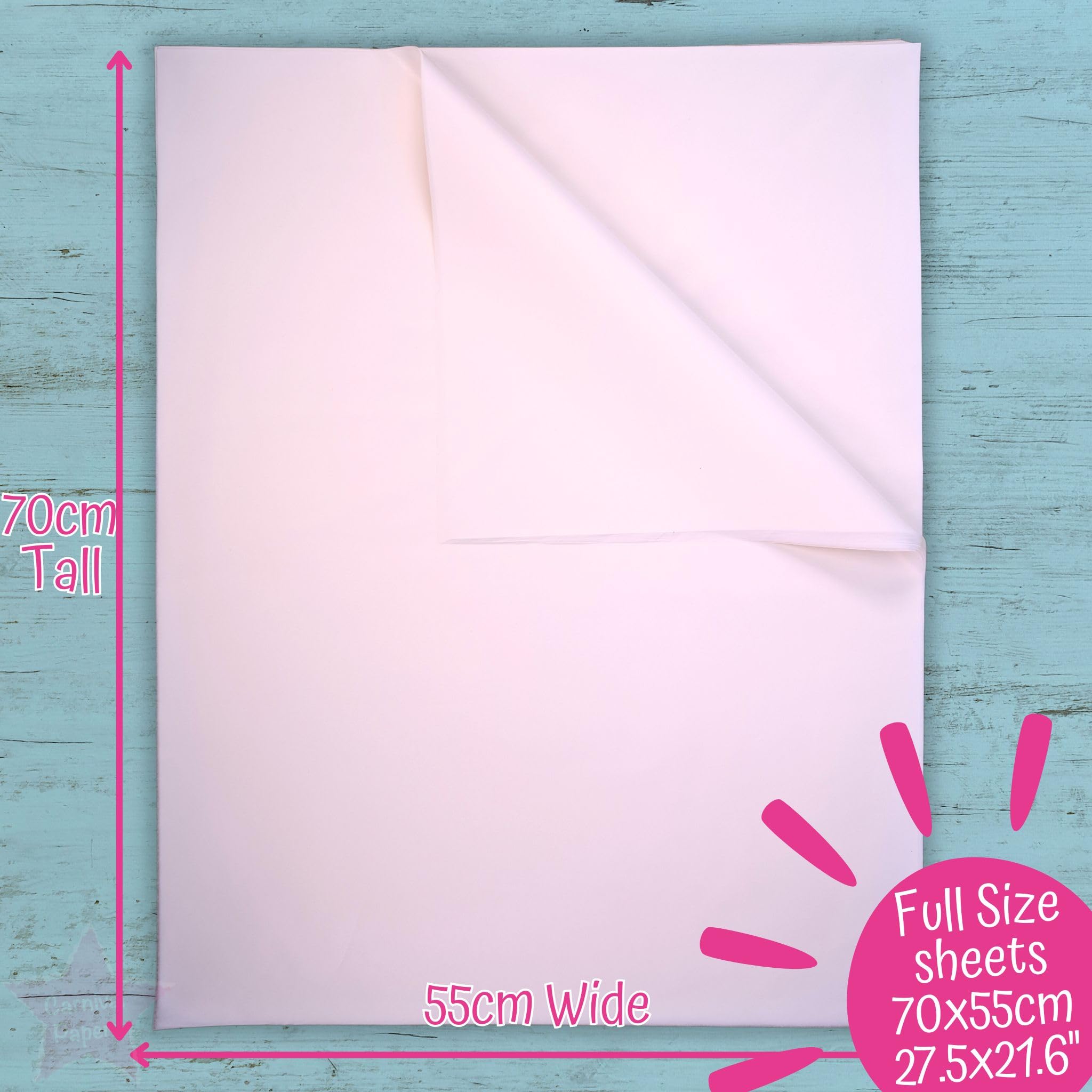 Premium Wet Strength White Tissue Paper - 60 Sheets for Model Making, Geli Printing & Mixed Media Crafts | Tear-Resistant When Wet | Perfect for Art Projects, Gift Wrapping & Food Presentation
