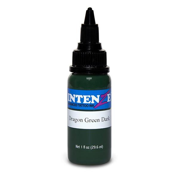 Intenze Dragon Green Dark Tattoo Ink - Professional Vegan Tattoo Ink for Artists, Bold & Long-Lasting - Perfect for Sleeves, Tribal & Japanese Tattoo Designs