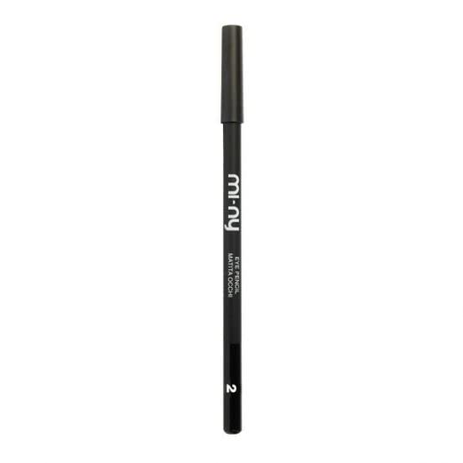 MI-NY Eyeliner Pencil for Inner & Outer Eyes - Waterproof Black Eye Pencil for Precise Definition | Perfect for Everyday Makeup, Smokey Eyes & Professional Looks