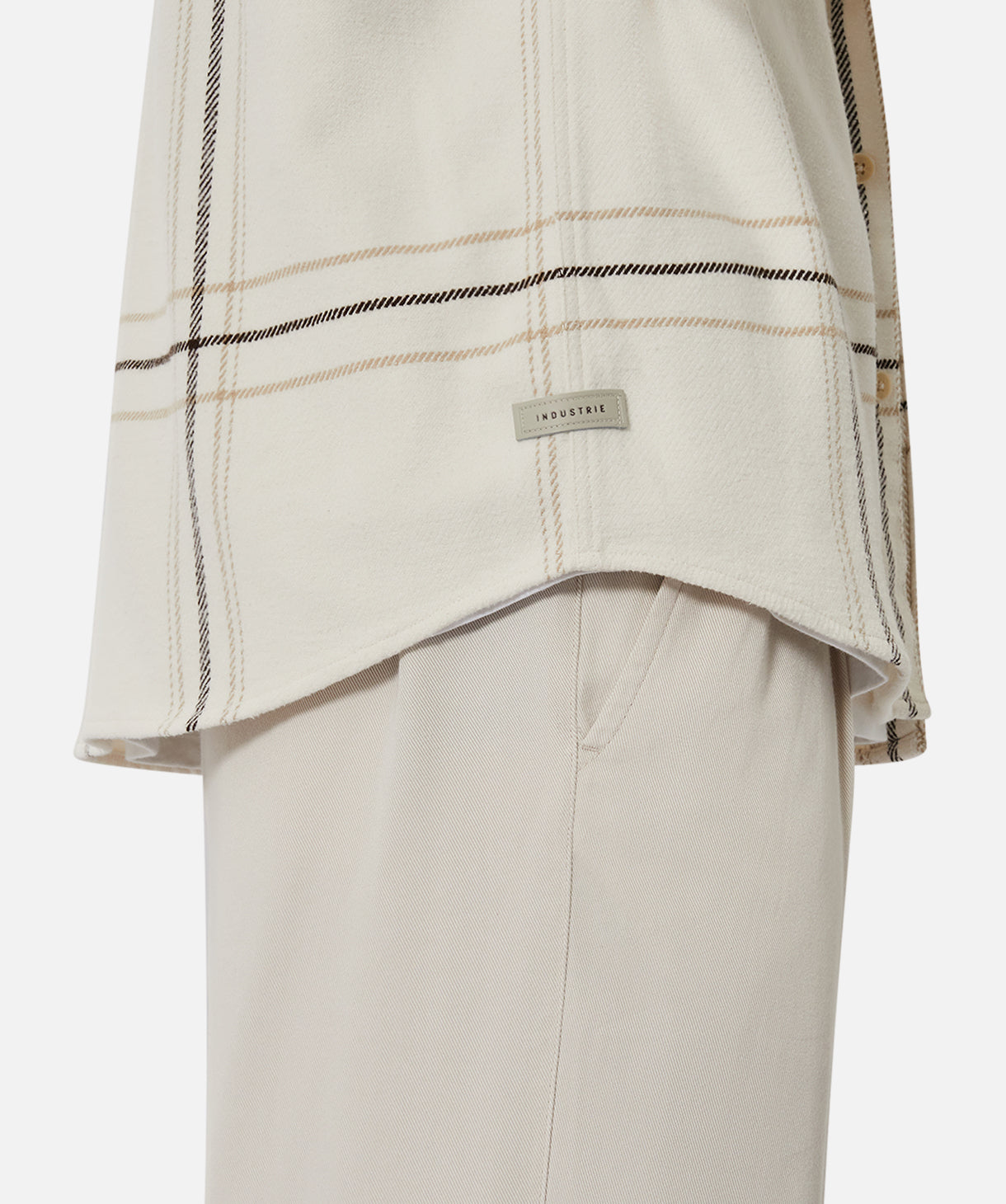 Premium Prichard Long Sleeve Shirt for Men - Soft Cotton Blend Crewneck Top in Cream Color | Ideal for Casual Wear, Office Outfits & Layering in Fall/Winter