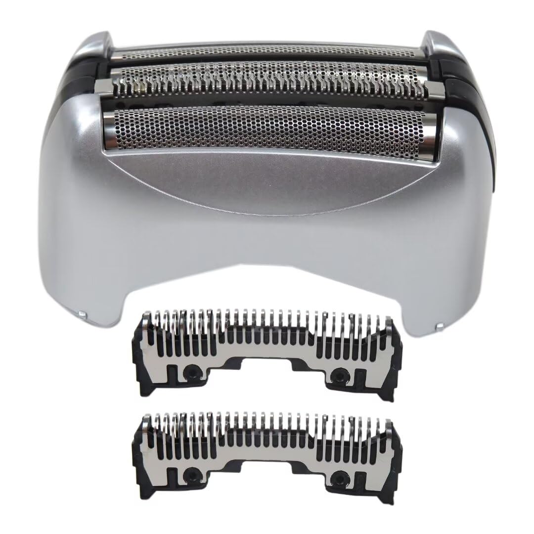 Panasonic ES-LA63AA Wet/Dry 4-Blade Electric Shaver with Replacement WES9020PC Outer Foil & Inner Blades - Compatible with ES8243AA - Perfect for Travel, Gym & Daily Shaving