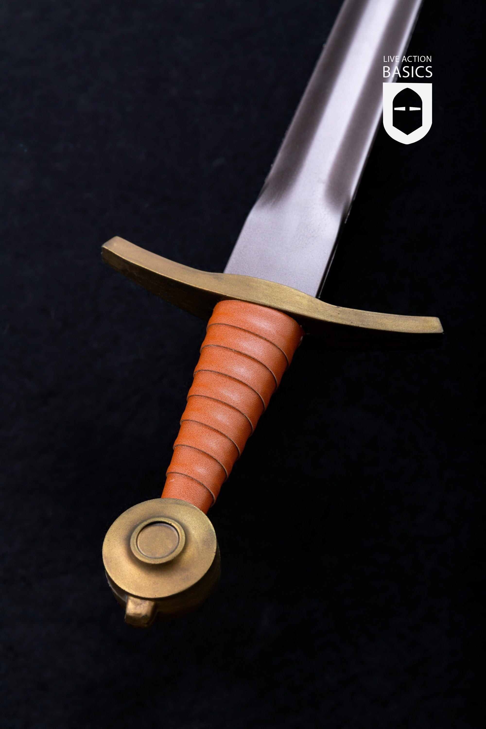 Medieval Arming Sword with Gold Finish - Authentic Handcrafted Battle Ready Sword for LARP, Cosplay, and Historical Reenactment