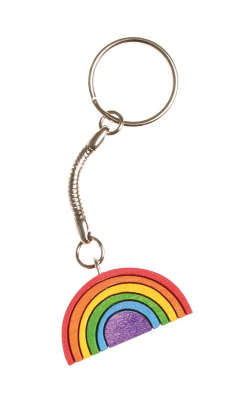 Grimm's Rainbow Key Ring - Colorful Durable Keychain for Kids & Adults - Perfect for Home, Office, and Travel Accessories