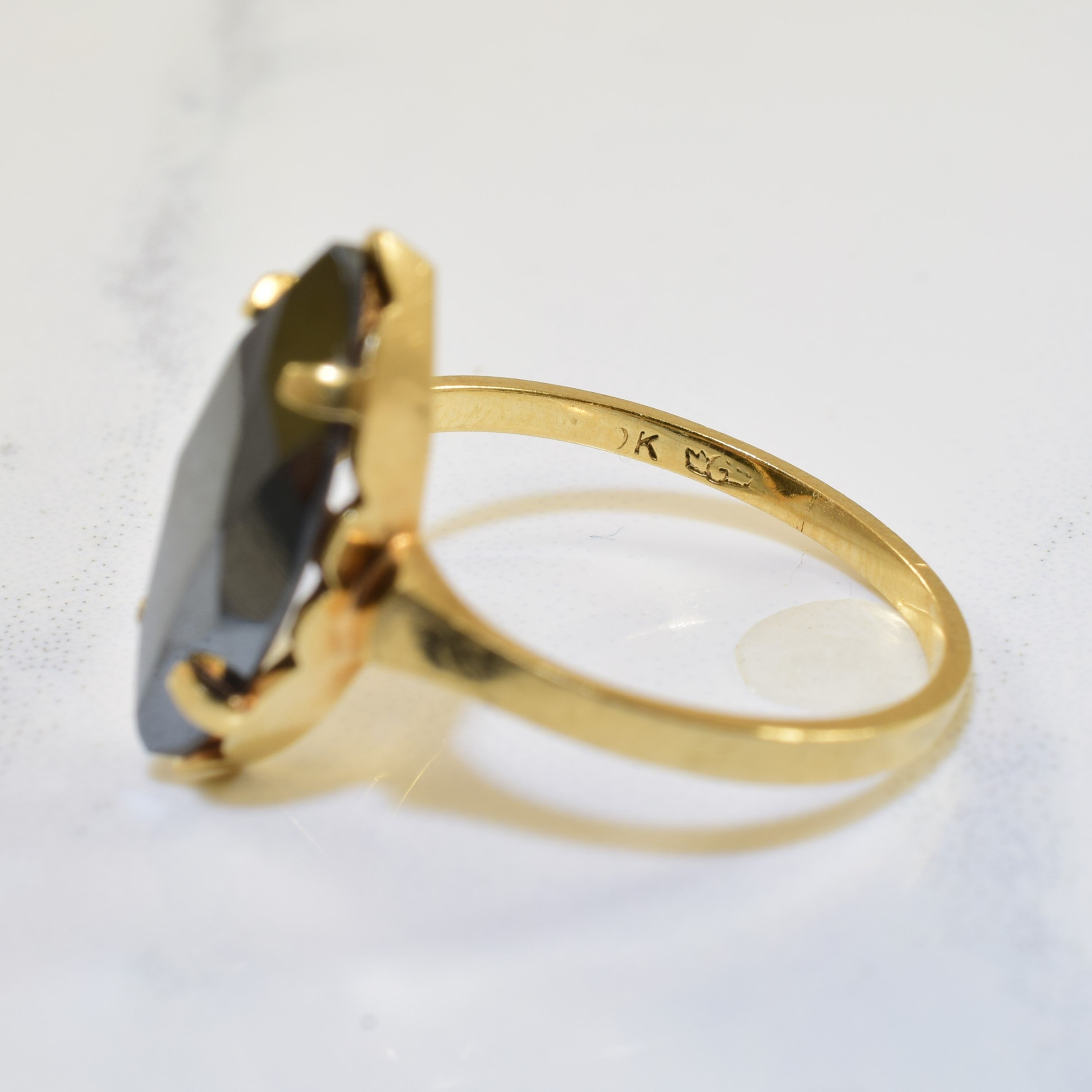 Elegant Marquise Hematite Ring - 3.00ct Genuine Stone - Size 6.75 - Perfect for Evening Wear, Date Nights & Special Occasions