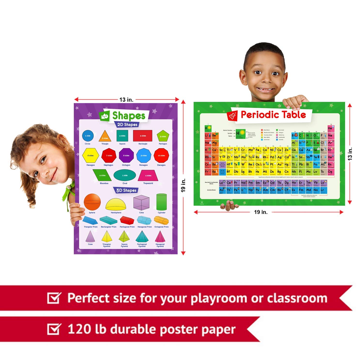 Simply Magic 19 Educational Posters for Kids & 131 PCS Foam Base Ten Blocks - Math Learning Tools for Classroom & Homeschool - Perfect for Counting, Place Value & Early Math Concepts