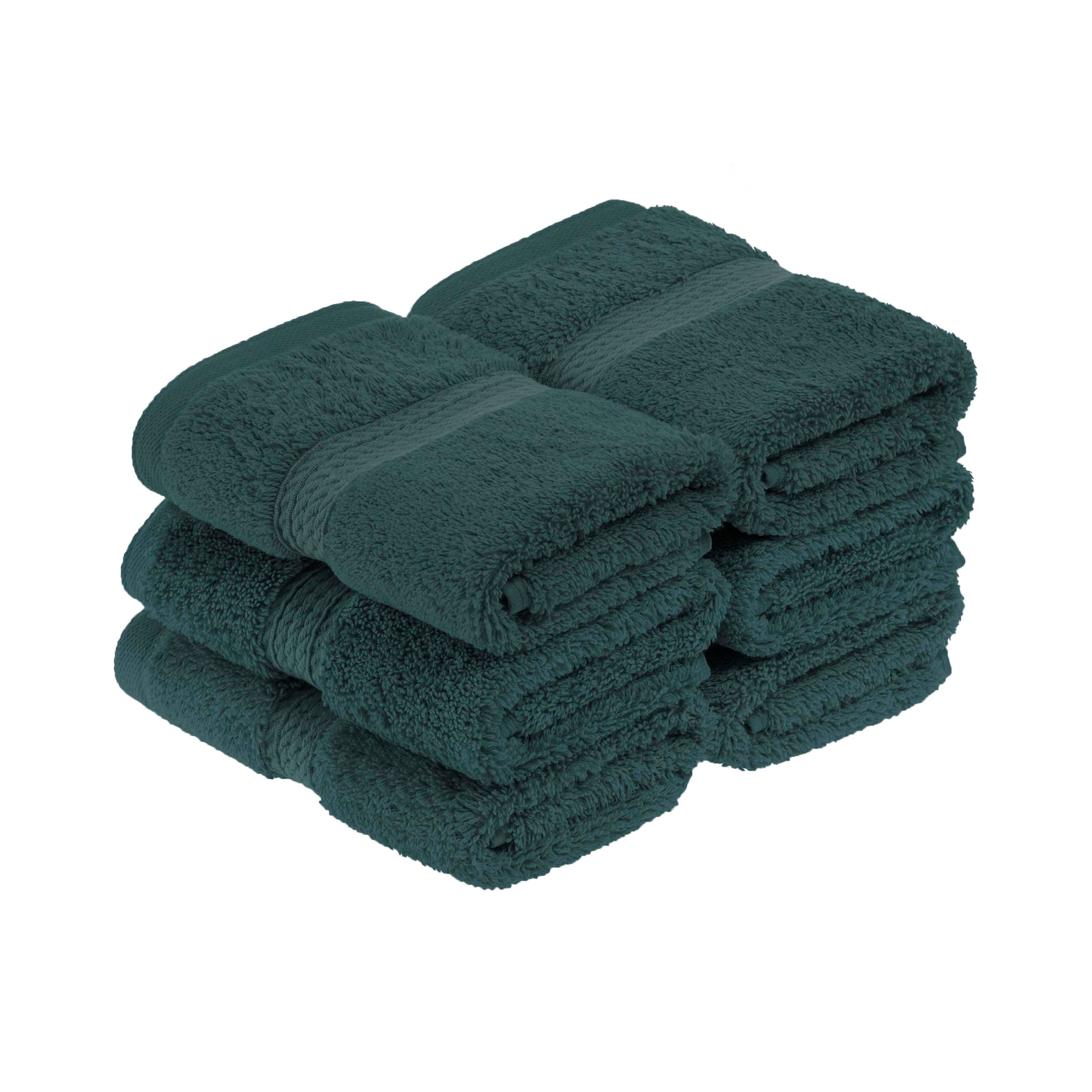 Premium 100% Egyptian Cotton Plush Heavyweight Luxury Bath Towel Set of 6 - Ultra Soft & Absorbent for Spa, Hotel & Home Use