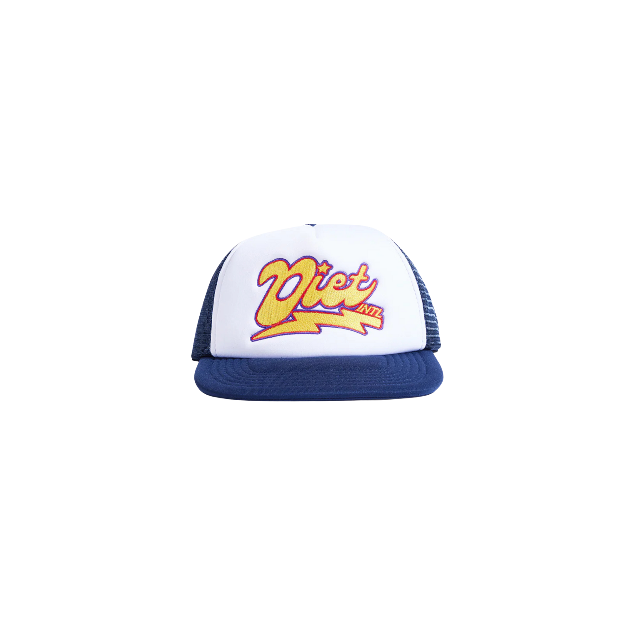 Bolt Trucker Hat for Men & Women - Adjustable Snapback Cap in Navy, Yellow, Red - Perfect for Outdoor Activities, Sports, and Casual Wear