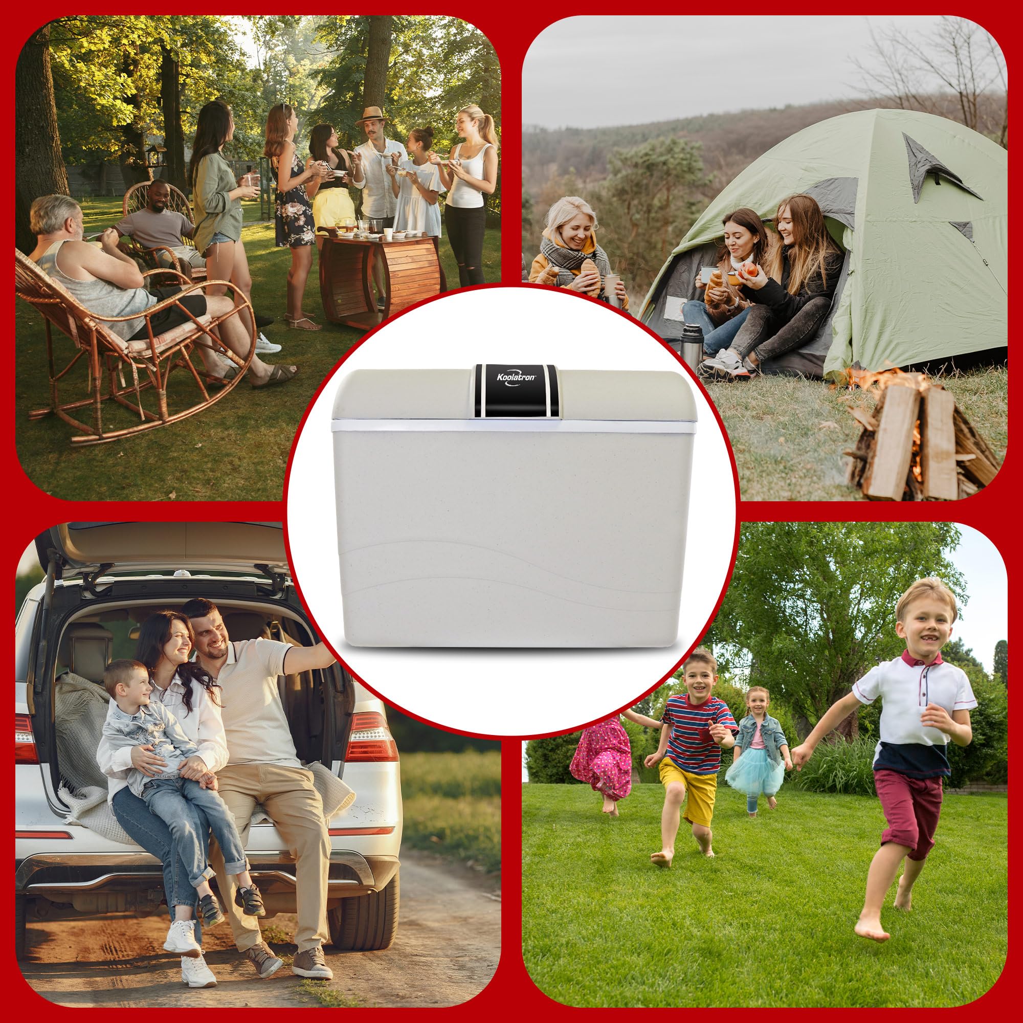Koolatron 45 Quart Portable Electric Cooler & Warmer - 12V Car Refrigerator for Camping, Travel, Road Trips, Boats & Trucks | Insulated Hard-Sided Cooler for Food & Drinks | Perfect for Picnics, Beach Days & Outdoor Adventures