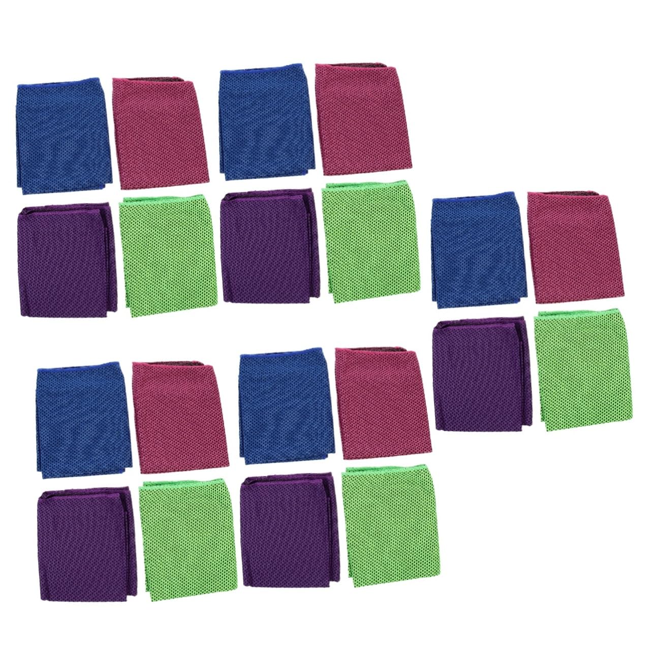 Balacoo 20 Pack Cooling Sports Towels - Sweat-Absorbent Neck Wraps for Men & Women - Multi-Functional Gym & Outdoor Workout Towels - Perfect for Running, Hiking, Yoga & Hot Weather Activities