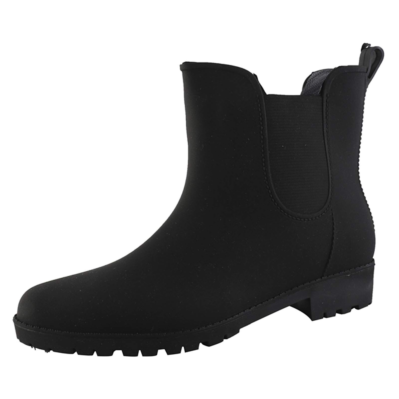 **Women's Waterproof Chelsea Ankle Rain Boots - Low Heel Fashion Garden Boots by KAMPCO | Perfect for Outdoor, Gardening & Wet Weather**