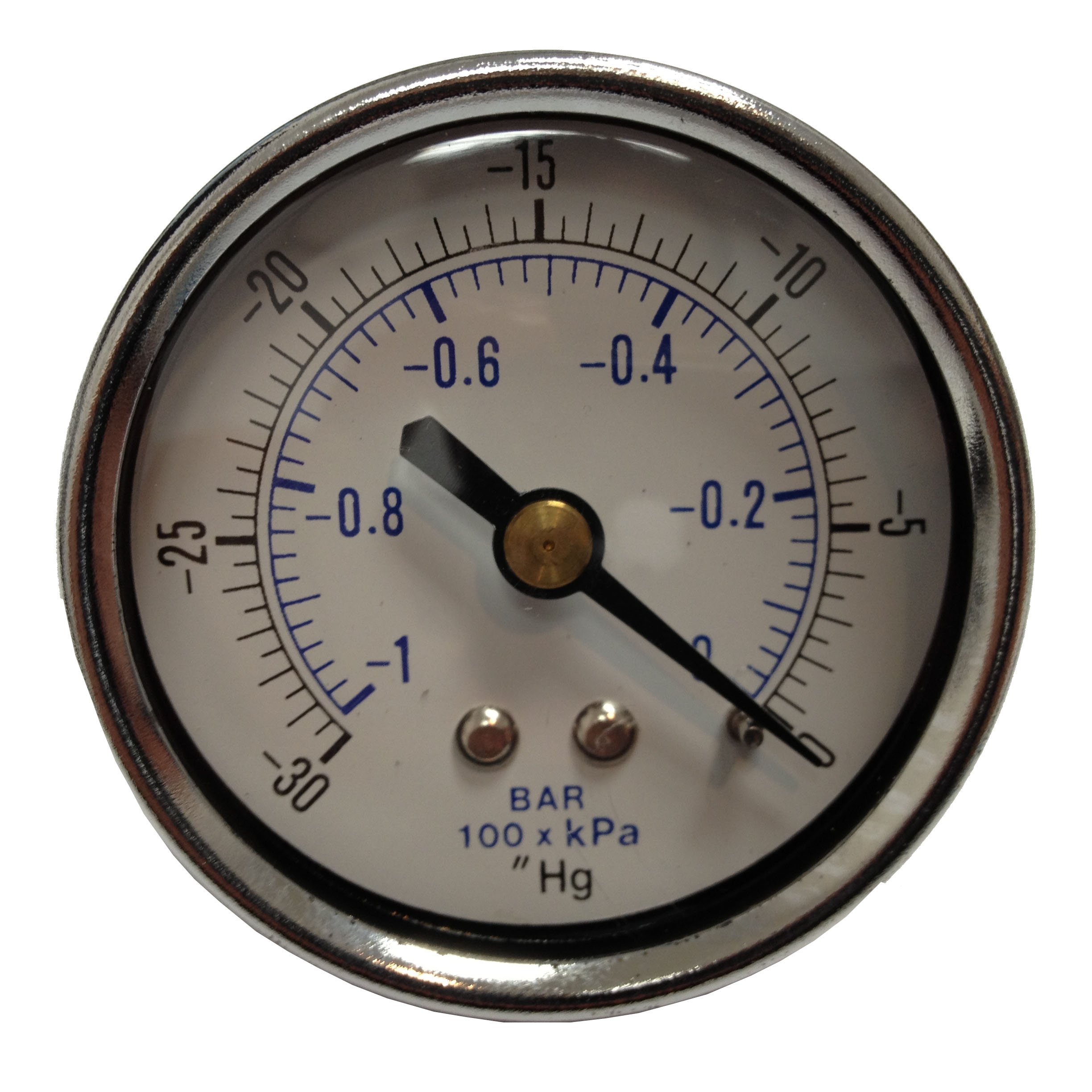 PneumaticPlus Vacuum Gauge for Air Compressor - WOG Water Oil Gas Pressure Measurement - 2