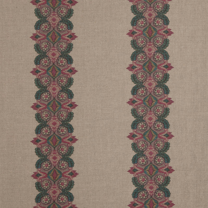 Balazuc Morocco Stripe Linen Fabric - Natural Samples for Home Decor, Upholstery & DIY Crafts
