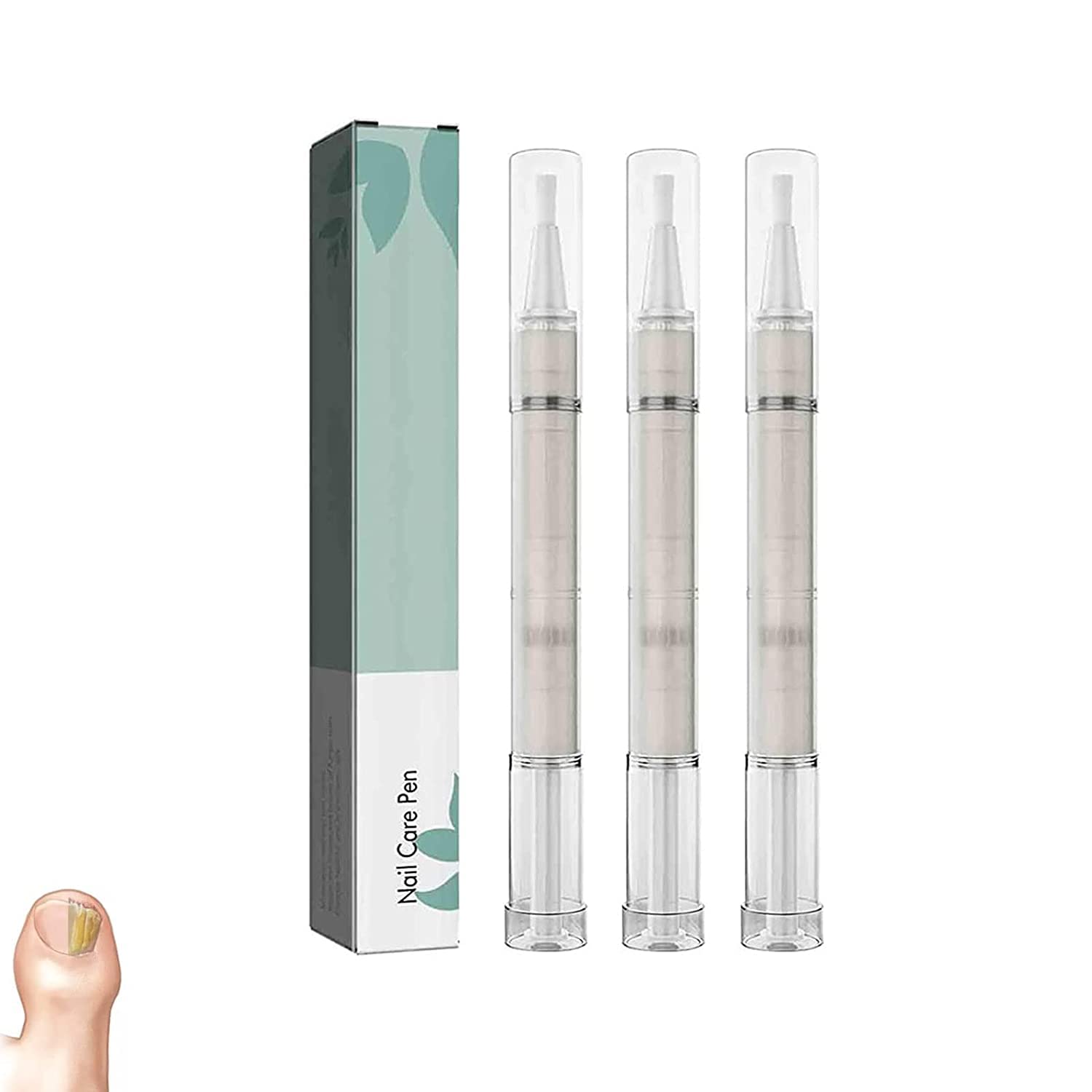 Nail Growth Serum & Repair Pen - Cuticle Oil Treatment for Toenail & Fingernails - Fungus Care & Damaged Nail Recovery (3 Pack) | Perfect for Home Manicures, Pedicures & Professional Salon Use