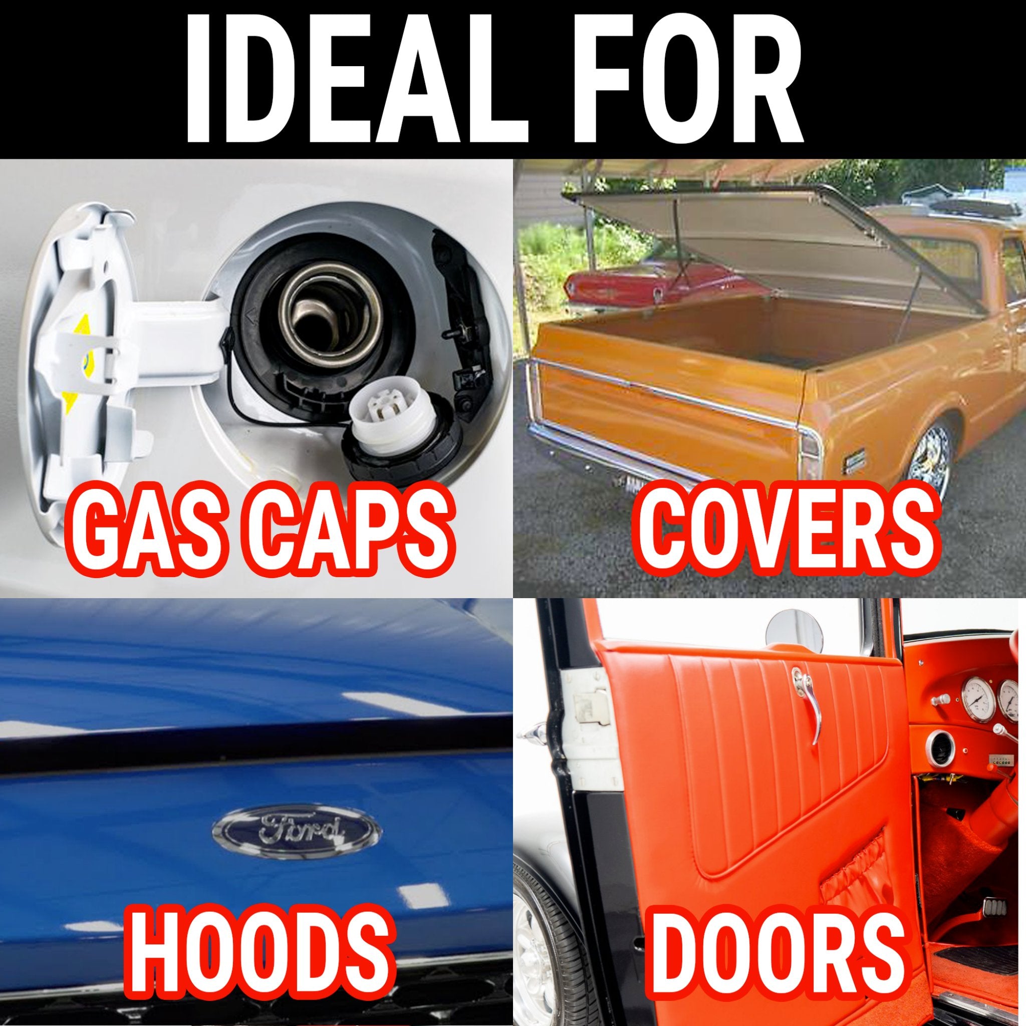 1903 Cadillac Model A 11lb & 15lb 12V Power Trunk Hood Hatch Tonneau Gas Cap Solenoid Latch Release Kit - Compatible with Model A - Perfect for Classic Car Restoration & Auto Parts Replacement