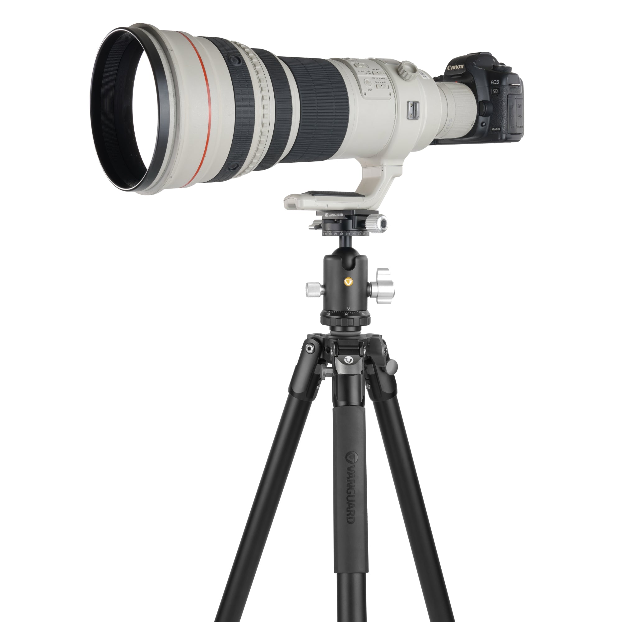 VEO 3 303AB Professional Aluminum Tripod with Dual Axis Ball Head - Lightweight & Stable for DSLR Cameras, Video Shooting, Travel Photography