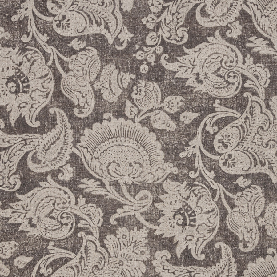 Hattingley Linen Chocolate Brown Natural Fabric Swatches - Premium Upholstery & Drapery Material Samples for Home Decor and DIY Projects
