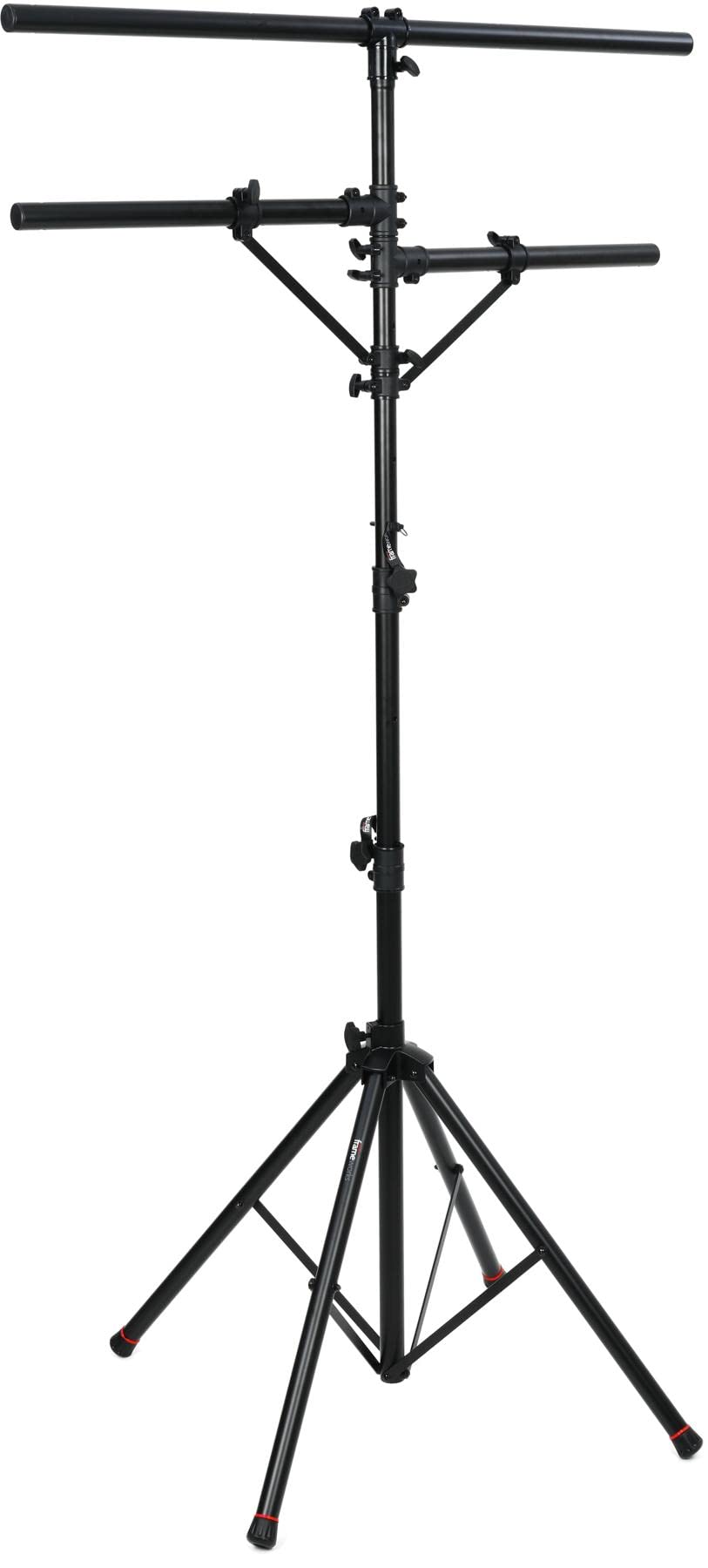 Gator Frameworks GFW-LIGHT-LS2000 Quadpod Lighting Stand - Heavy Duty Tripod for 8 PAR Lights, DJ Equipment & Stage Lighting - Perfect for Concerts, Events & Studio Photography
