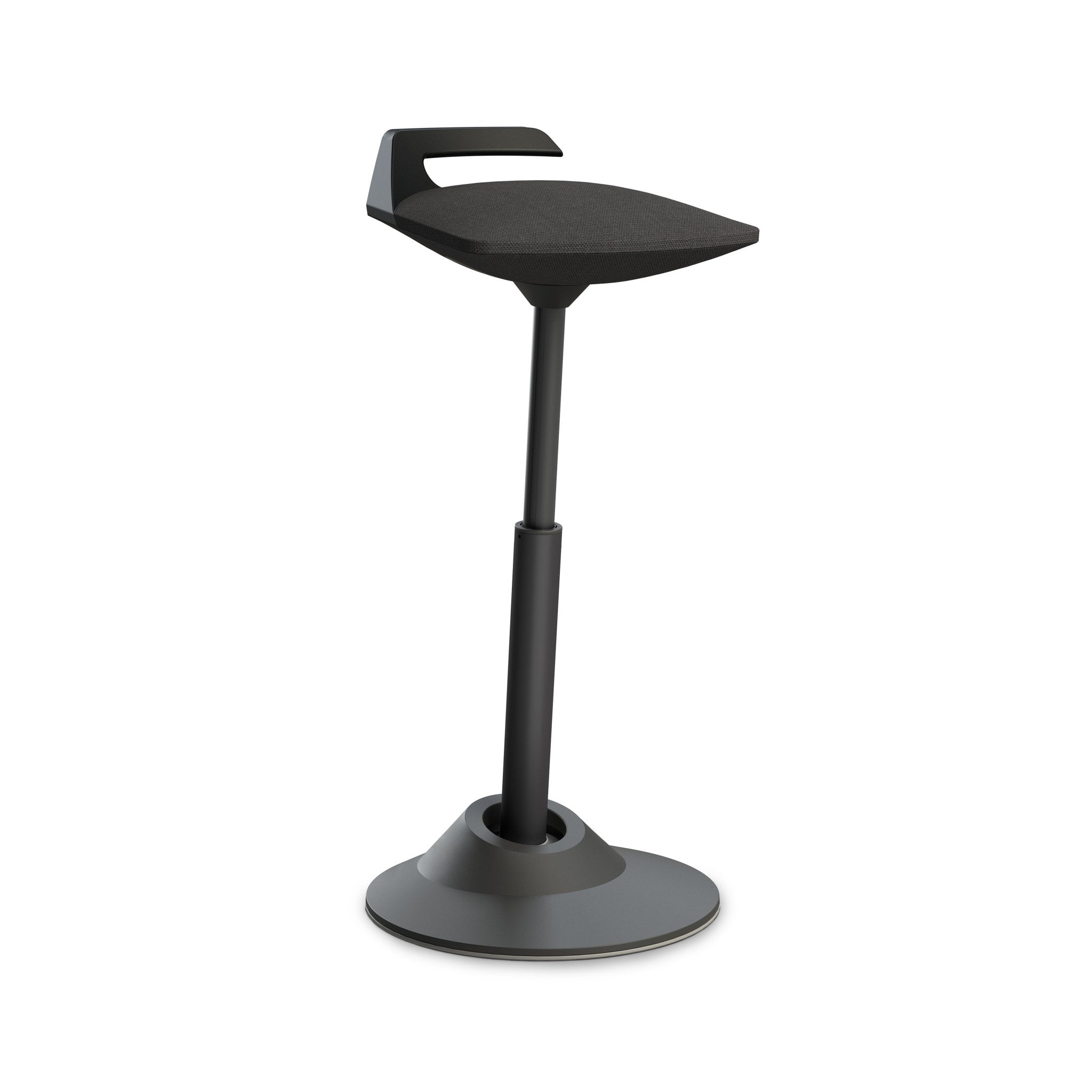 Aeris Muvman Black Ergonomic Office Chair - Adjustable Height & Lumbar Support for Home & Workspace Comfort