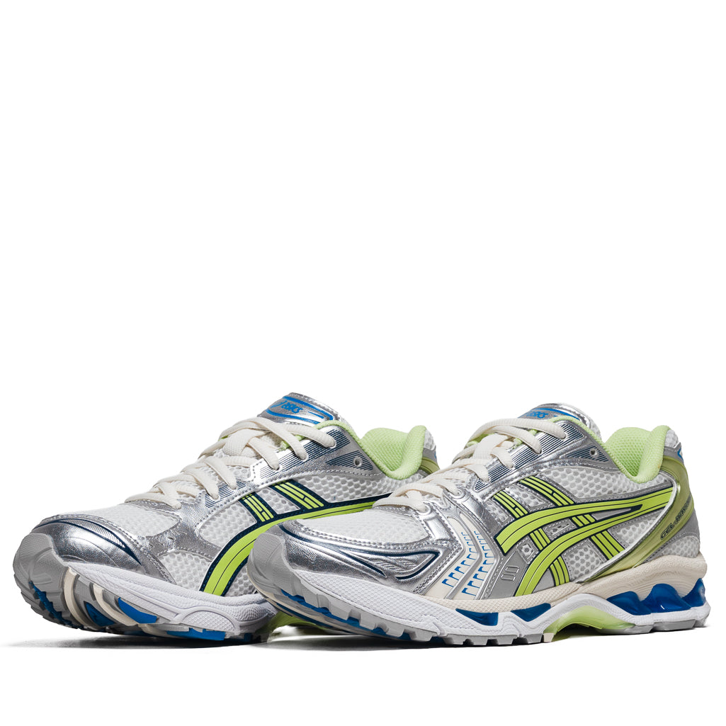 ASICS GEL-Kayano 14 Running Shoes - White/Lime Green - Premium Cushioning for Men & Women - Perfect for Jogging, Gym Workouts & Everyday Comfort